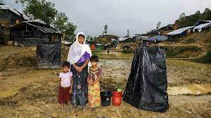 During the heavy rain periods, the health crisis worsens in the camp as the humid climate and flooded latrines allow pathogens to spread particularly quickly.